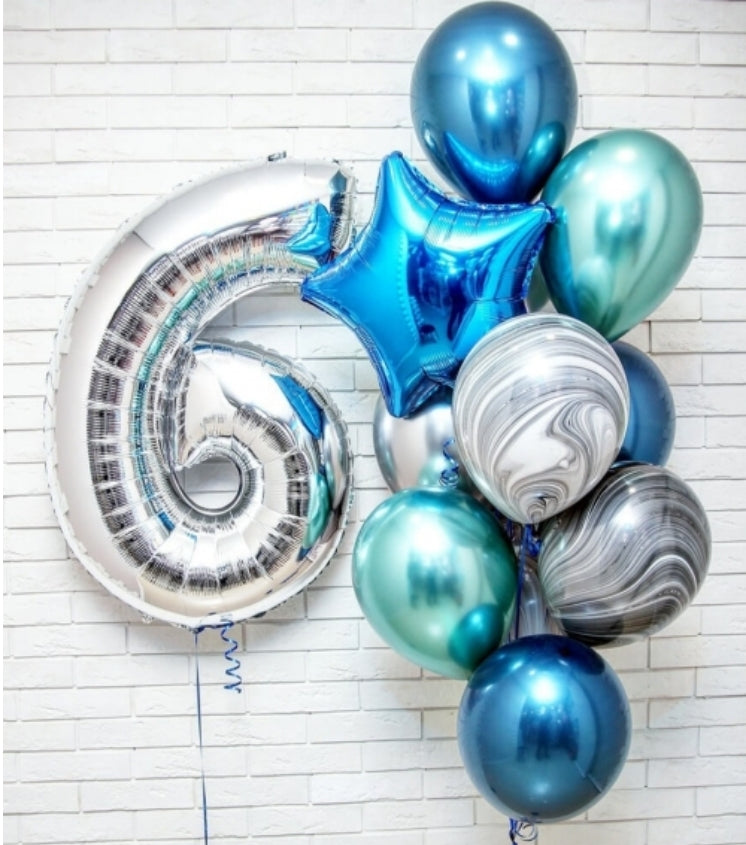 Festive balloon compositions small size