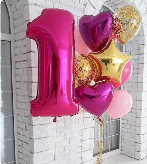 Festive balloon compositions small size