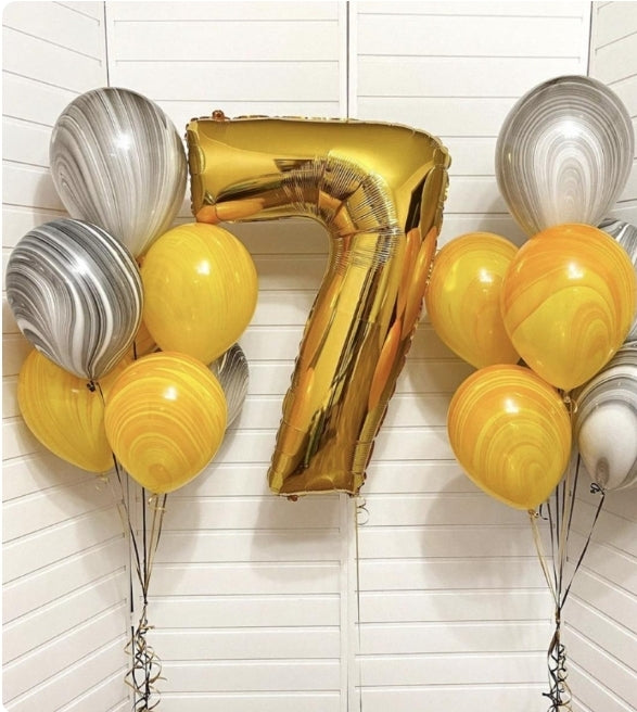 Festive balloon compositions small size