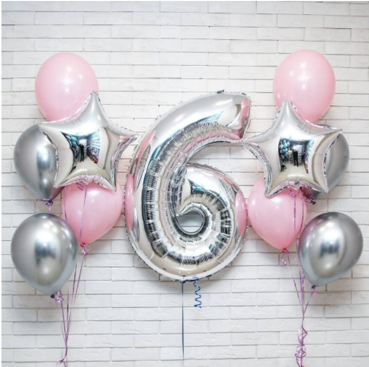 Festive balloon compositions small size