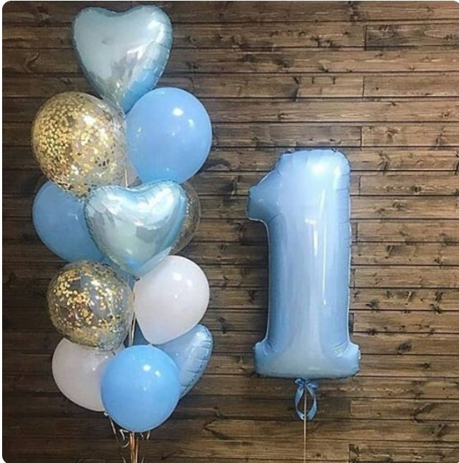 Festive balloon compositions small size
