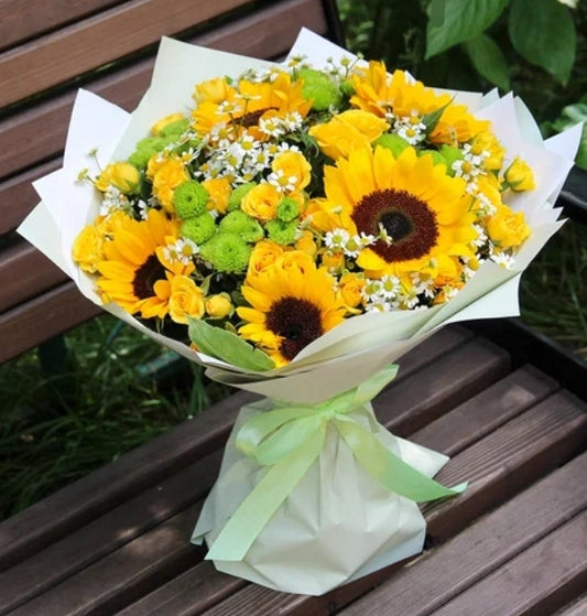 "Sunny Mood" Sunflower bouquet