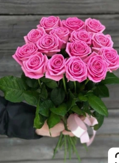 "Whisper of Romance" Pink Roses Bouquet