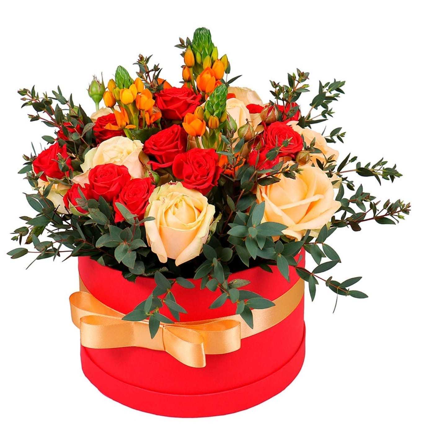 Flower Box - ROSES & EUCALYPTUS DELIGHT